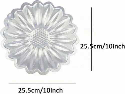 Vista 2 de Molde de aluminio 3D para hornear pastel de 10 pulgadas