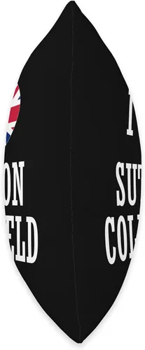 Vista 2 de Love Sutton Coldfield England Union Jack Flag Heart English Throw Pillow