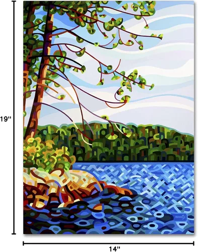 Vista 7 de Trademark Fine Art View From Mazengah by Mandy Budan - Colgante de pared, 14 x 19 pulgadas