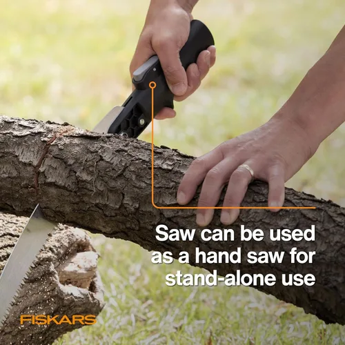 Vista 9 de Fiskars XtendControl - Podadora de árbol de 6 pies con sierra de triple molienda de 15 pulgadas x 1, poste de extensión individual de 3 a 6 pies