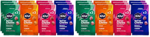 Vista 9 de GU Energy Masticables, granada de arándanos, gomitas de electrolitos, 12 bolsas (24 porciones en total)