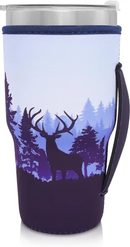 Vista 121 de Fundas Aislantes de Neopreno Portavasos con Asa para Vasos Tumbler de 20oz, Funda Reutilizable para Café Helado Para Tazas de Café de 30oz - 32oz