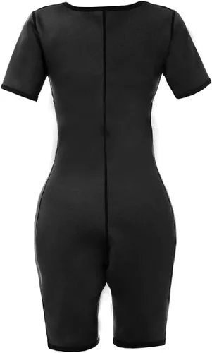 Vista 5 de ALVAGO - Traje de sauna para pérdida de peso para mujer neopreno para adelgazar con mangas
