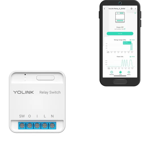 Vista 11 de YoLink Relé, interruptor inteligente, relé inteligente YoLink de 1/4 milla de alcance súper largo compatible con Alexa, Google e IFTTT, máx. 5