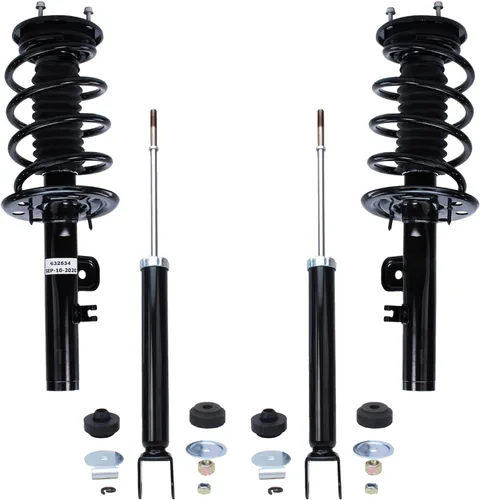 Vista 19 de Detroit Axle - Kit de amortiguadores de 4 puntales para Ford Escape 14-19, 2 puntales delanteros con resorte helicoidal 2 amortiguadores traseros