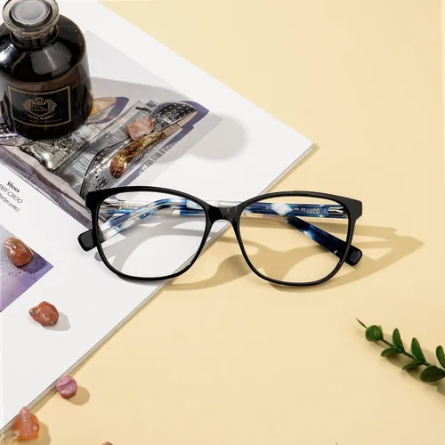 Vista 5 de Zeelool Genie ZWA495436 - Gafas clásicas cuadradas con montura transparente sin receta para mujeres y hombres