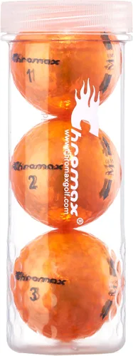 Vista 5 de Chromax Pelotas de golf metálicas de colores M5 (paquete de 3 tubos)