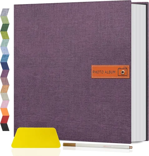 Vista 29 de Popotop Álbum de fotos grande autoadhesivo 4x6 5x7 8x10 Álbum de recortes DIY Libro de imágenes, Regalos para mamá, familia, bebé y boda