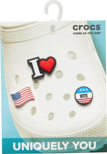 Vista 6 de Crocs Jibbitz 3-Pack Americana Shoe Charms Jibbitz