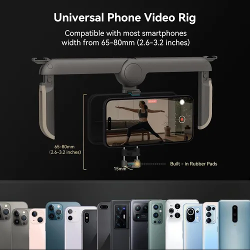 Vista 5 de SmallRig Jaula universal plegable P20 para teléfono, plataforma de video para teléfono inteligente, estabilizador de caja de vlogging