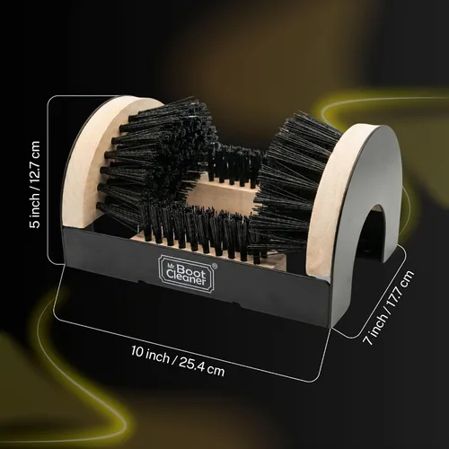 Vista 7 de Limpiador de botas resistente, para uso montado o portátil, madera