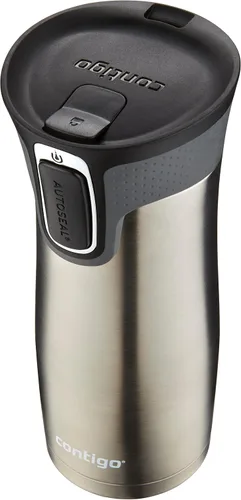 Vista 20 de Contigo AUTOSEAL West Loop - Taza de viaje de acero inoxidable aislada al vacío con tapa fácil de limpiar, 12 onzas, arándano