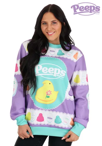 Vista 8 de Suéter Feo de Pascua para Adultos Peeps Multicolor