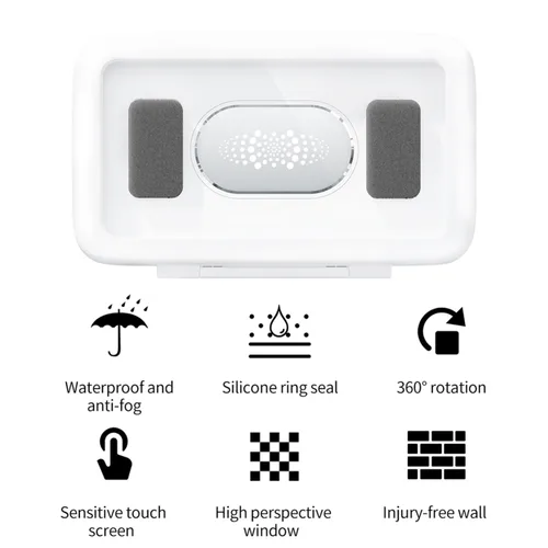 Vista 2 de Soporte De Teléfono Para El Baño Impermeable