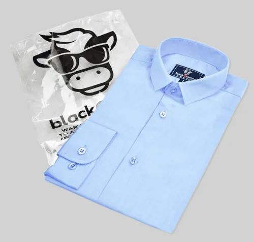 Vista 3 de Black n Bianco Camisa de vestir de satén de manga larga para niño