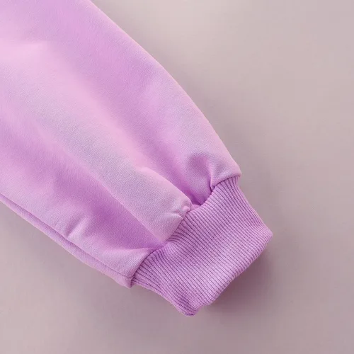 Vista 5 de Bumeex Sudadera de gran tamaño con cuello redondo para niñas de 4 a 12 años