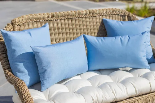 Vista 8 de RSH Décor Sunbrella Juego de 4 almohadas lumbares de 20 x 12 pulgadas y 2 almohadas cuadradas de 17 x 17 pulgadas para exteriores, lona blanca