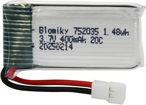 Vista 9 de Blomiky Paquete de 5 3.7 V 400 mAh 25C Li-Po MX2.0 Enchufe Batería Adecuado para Algunos Pequeños RC Quadcopter Drone Aviones /3.7V 400mAh MX 5