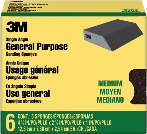 Vista 10 de 3M 907NA 907-ESF Esponja de lijado, 3-3/4 in x 2-5/8 in