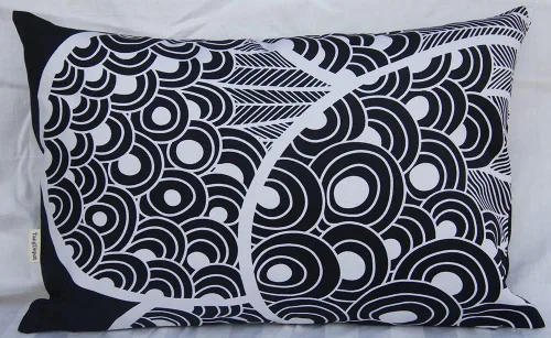 Vista 32 de TangDepot - Fundas de almohada decorativas 100% de algodón con estampado floral, fundas de almohada hechas a mano - (12 x 12 pulgadas, Negro Claro)