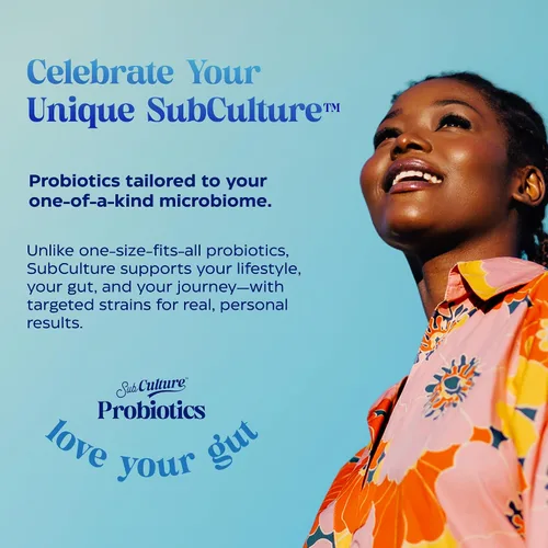 Vista 6 de Enzymedica SubCulture Probiótico para la salud intestinal y digestiva diaria, cápsulas probióticas para mujeres y hombres, 30 mil millones de UFC