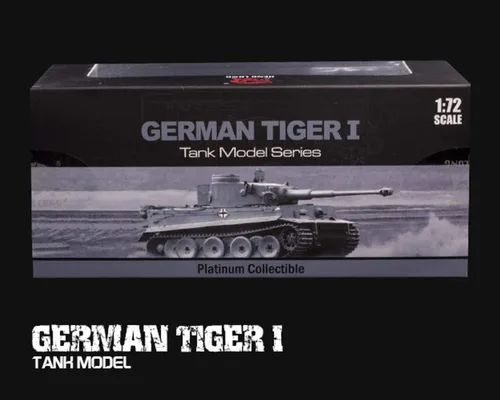 Vista 7 de POCO DIVO Tanque Tiger I Alemán Diecast a escala 1/72 Colección de exhibición Modelo de acción
