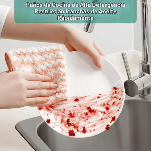 Vista 4 de JOYMOOP Paño de limpieza de microfibra, juego de 5 piezas, pequeño