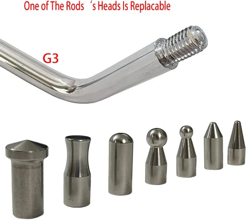 Vista 8 de CYGOODS 22 Piezas Varillas de Reparación de Abolladuras de Automóvil, Varillas de Acero de Resorte Duro para Abolladuras, Herramientas de Reparación