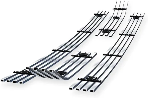 Vista 2 de APS Compatible con Ford F-250 F-350 F-450 F-550 2011-2016 XLT Lariat King Ranch Principal Superior Acero Inoxidable Cromo 8x6 Billet Front Grill