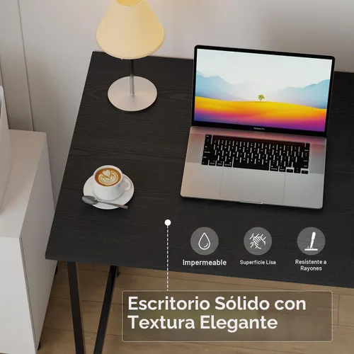 Vista 5 de FDW Escritorio pequeño de oficina de 32 pulgadas, escritorio de oficina en casa, escritorio de estudio para estudiantes/escritorio de estilo simple