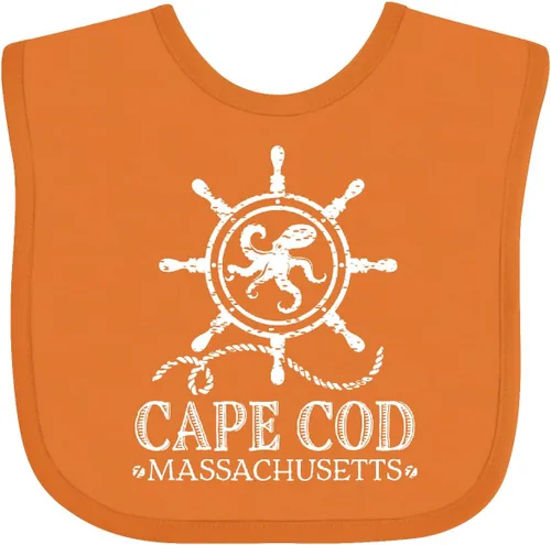 Vista 3 de inktastic Cape Cod Massachusetts - Babero náutico para bebé