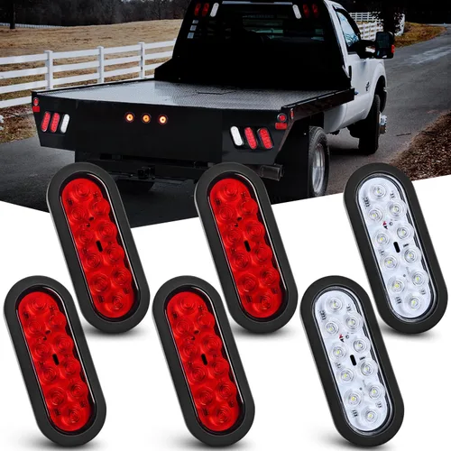 Vista 17 de Nilight juego de 2 luces de señalización de giro LED de 16 luces ámbar, carcasa de aluminio de 4.4 pulgadas, luces indicadoras de señalización