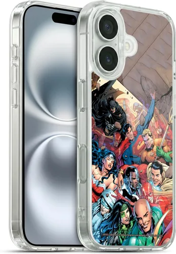 Vista 104 de Head Case Designs Funda de gel con licencia oficial de la Liga de la Justicia DC Comics #10 Darkseid War Comic Book Cover