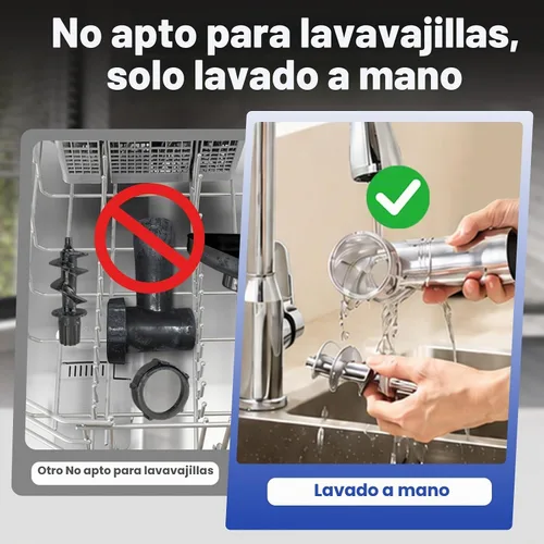 Vista 13 de Picadora de carne eléctrica para el hogar, embutidora de salchichas y Negro