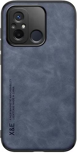 Vista 7 de Kepuch Silklike - Funda para Redmi 12C/11A - Cubierta Parachoques Placa de Metal Incorporada para Redmi 12C/11A - Negro