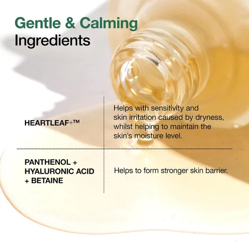 Vista 4 de Anua Heartleaf 80 Ampolleta Calmante, Suero Facial de Hidratación para Piel de Vidrio, Pantenol, Ácido Hialurónico, Fórmula Suave, No Grasa, Esencia