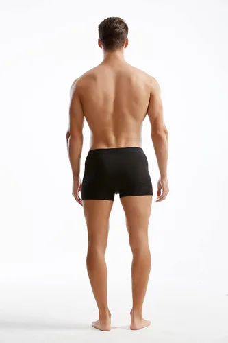 Vista 5 de Ropa interior modal para hombre de microfibra sin costuras, calzoncillos bóxer de pierna corta