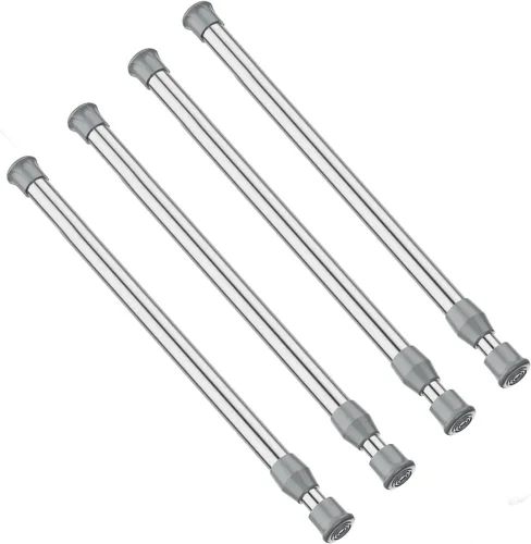 Vista 17 de AIZESI Varillas de cortina de tensión de resorte Barra de tensión corta (blanco, 8" a 12"-2Pcs)