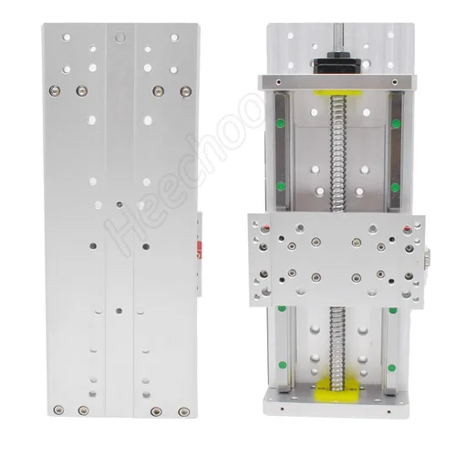 Vista 2 de CNC Accionador lineal de etapas con tornillo de bolas 1605 + HG15 Carga de guía de riel lineal, de 250 Kg. / 551.2 libras, C7 con soporte de motor