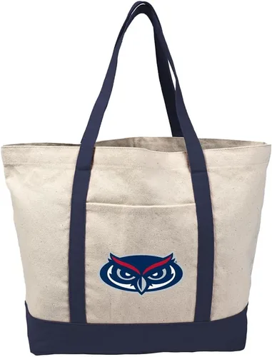 Vista 233 de Campus Lab Bolsa de lona con logotipo primario colegiado con bolsillo externo, bolsa de hombro reutilizable para ir de compras, playa Águilas A&m