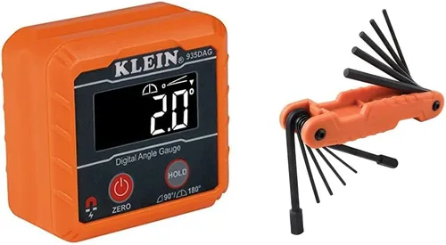 Vista 8 de Klein Tools 935DAG - Nivel digital electrónico y medidor de ángulo, (mide rangos de 0 a 90° y 0 a 180°) mide y establece ángulos