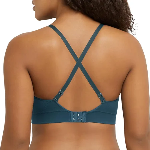 Vista 4 de Maidenform Bralette sin costuras M Rib para mujer, brasier sin hilos suave, tirantes convertibles