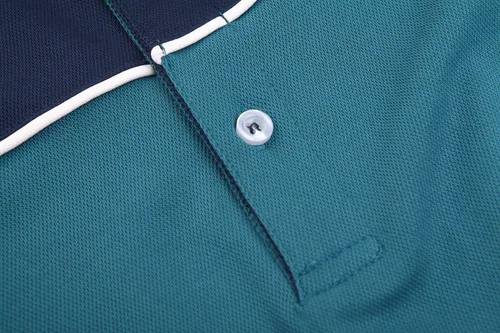 Vista 4 de TACVASEN Polo de golf para hombre de manga corta con 3 botones