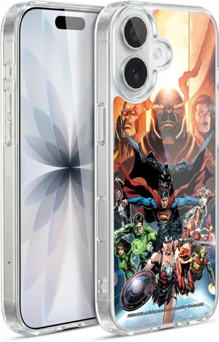 Vista 38 de Head Case Designs Funda de gel con licencia oficial de la Liga de la Justicia DC Comics #10 Darkseid War Comic Book Cover