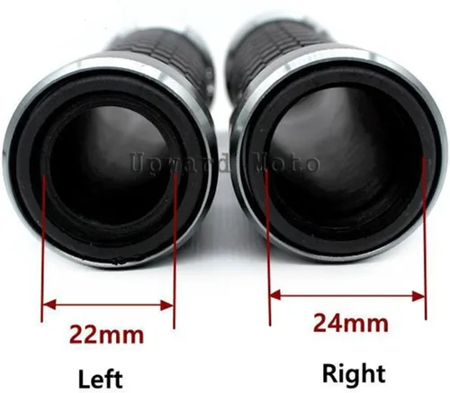 Vista 2 de Motorcycle Handlebar Grips 7/8 "22mm Universal Motorcycle Handle Handlebar Hand Bar Grip for YZF R3 MT03 MT25 2015-2018 YZF R25 2013-2018 2014 2015