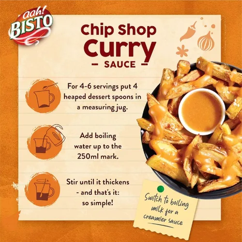 Vista 5 de Bisto Chip Shop Gránulos de salsa de curry - 6.00 oz (paquete de 1)
