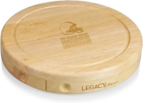 Vista 35 de Picnic TIME NFL Brie Cheese Board and Knife Set - Charcuterie Board Set - Wood Cutting Board