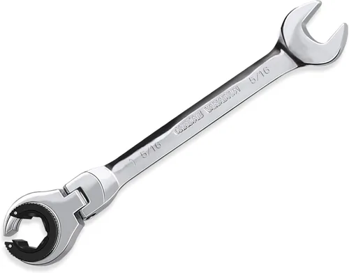 Vista 12 de LOSCHEN 1 llave de trinquete de cabeza flexible abierta 3/4, llave de trinquete SAE con 72 dientes, llave de trinquete de tubo de acero al cromo