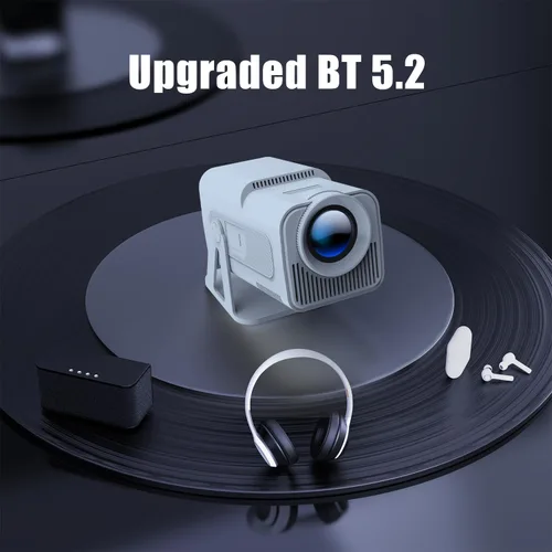 Vista 5 de [Licencia de Netflix] Magcubic Mini proyector con WiFi y Bluetooth, Android 13 integrado, proyector inteligente portátil 1080P con soporte 4K