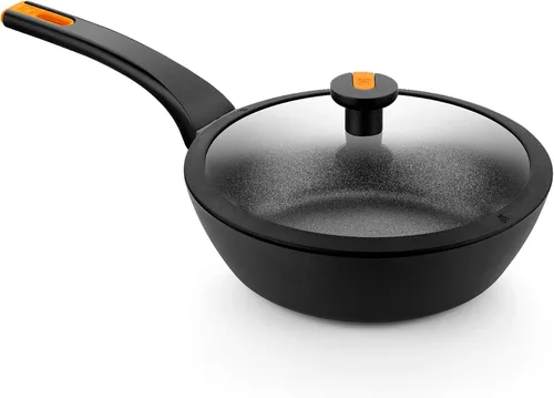Vista 11 de BRA COOKWARE Efficient Pro - Juego de 2 sartenes antiadherentes Sartén de aluminio fundido de 8+10.2 pulgadas Sartenes de revestimiento